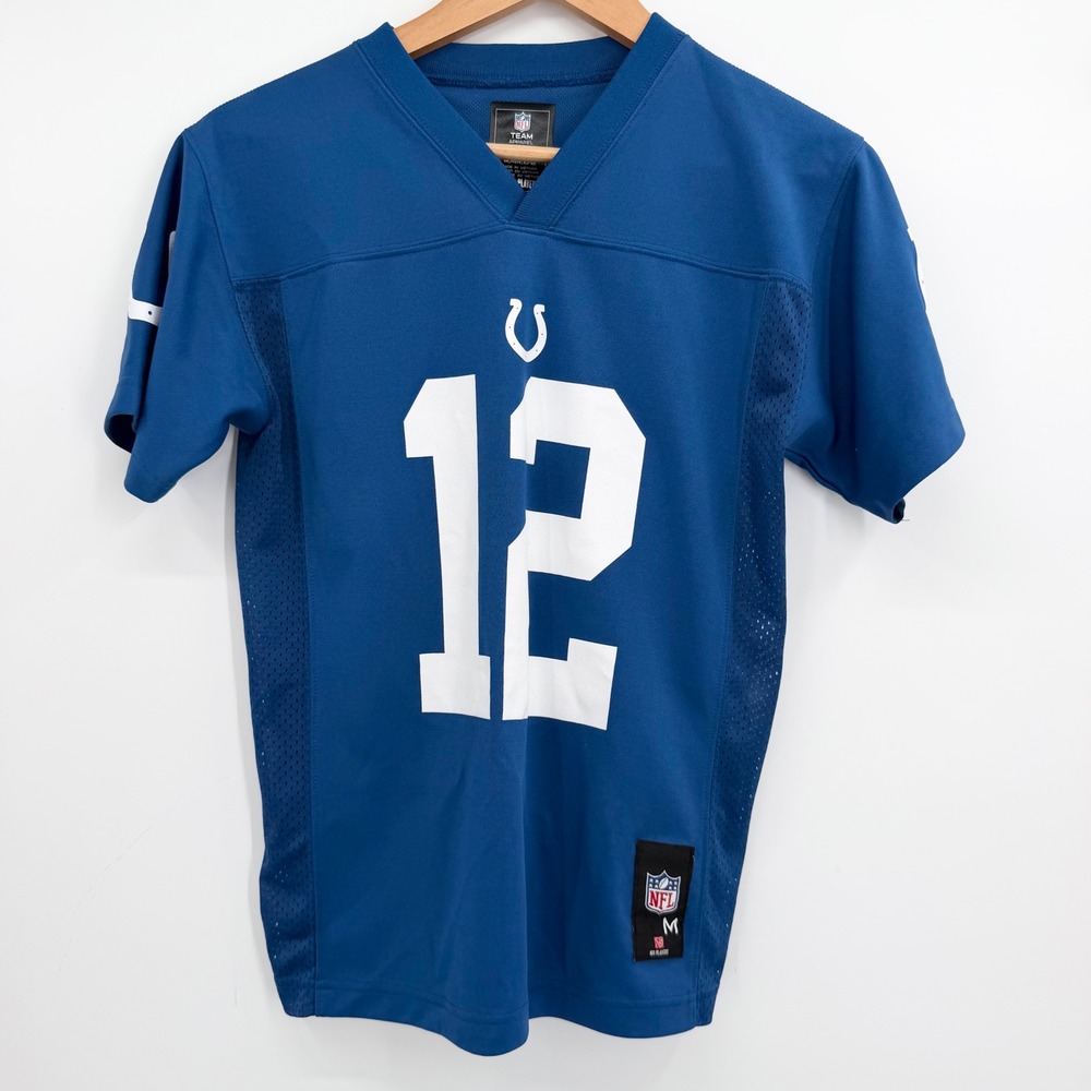 Indianapolis Colts Andrew Luck #12 Youth M 10/12 NFL Football Jersey Blue